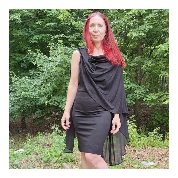 multiway bodycon dress Dark green infinity mermaid train dress main image 1